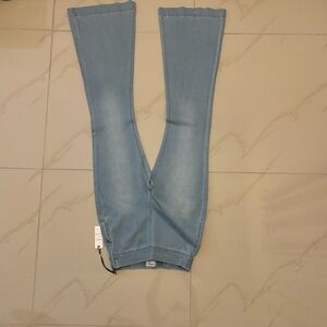 Light Blue Flare Jeans for Women